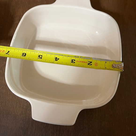 CORNING WARE CORELLE A-1-B 1 Liter Symphony Blue & Pink Flowers Square Casserole - Picture 9 of 14